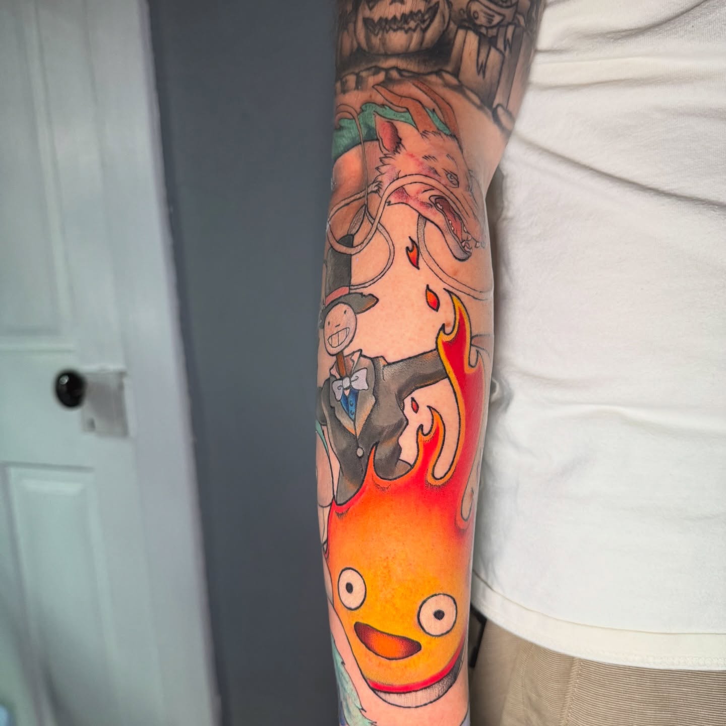 Tattoo by @izfisch — dotwork, anime