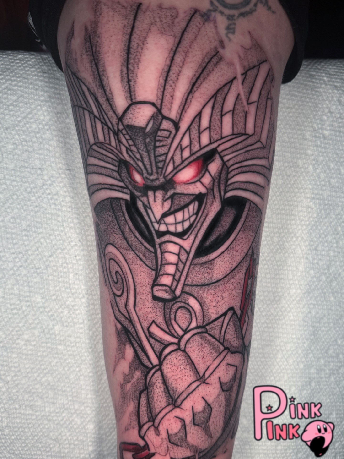 Tattoo by @pinkink11 — dotwork, geometric