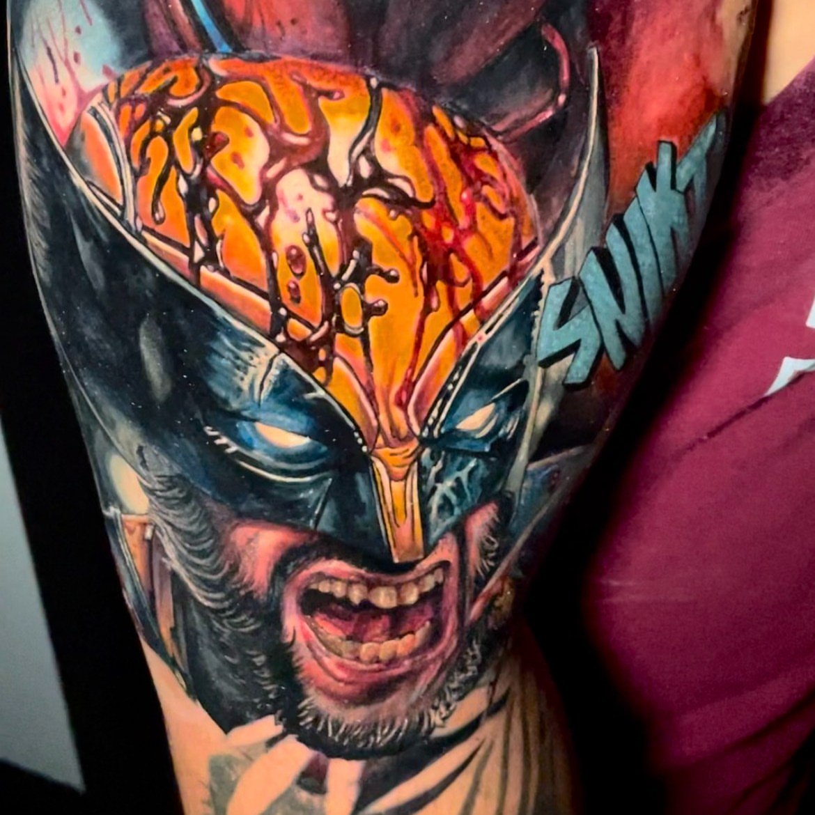 Wolverine realism tattoo on the forearm by Sirvonesmithtattoos@gmail.com