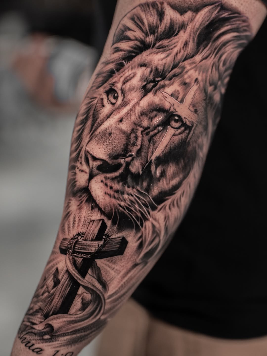 Tattoo by @andretattoostx β realism, black_and_grey