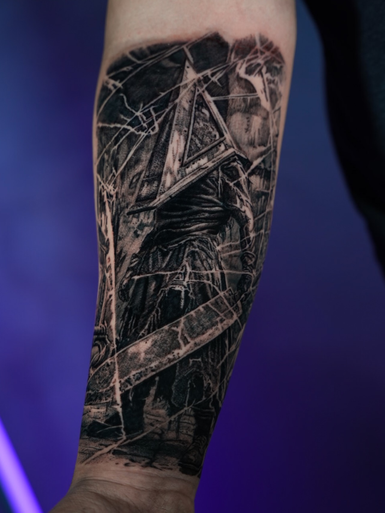 Shipwreck realism tattoo on the forearm by Bailey Lemus