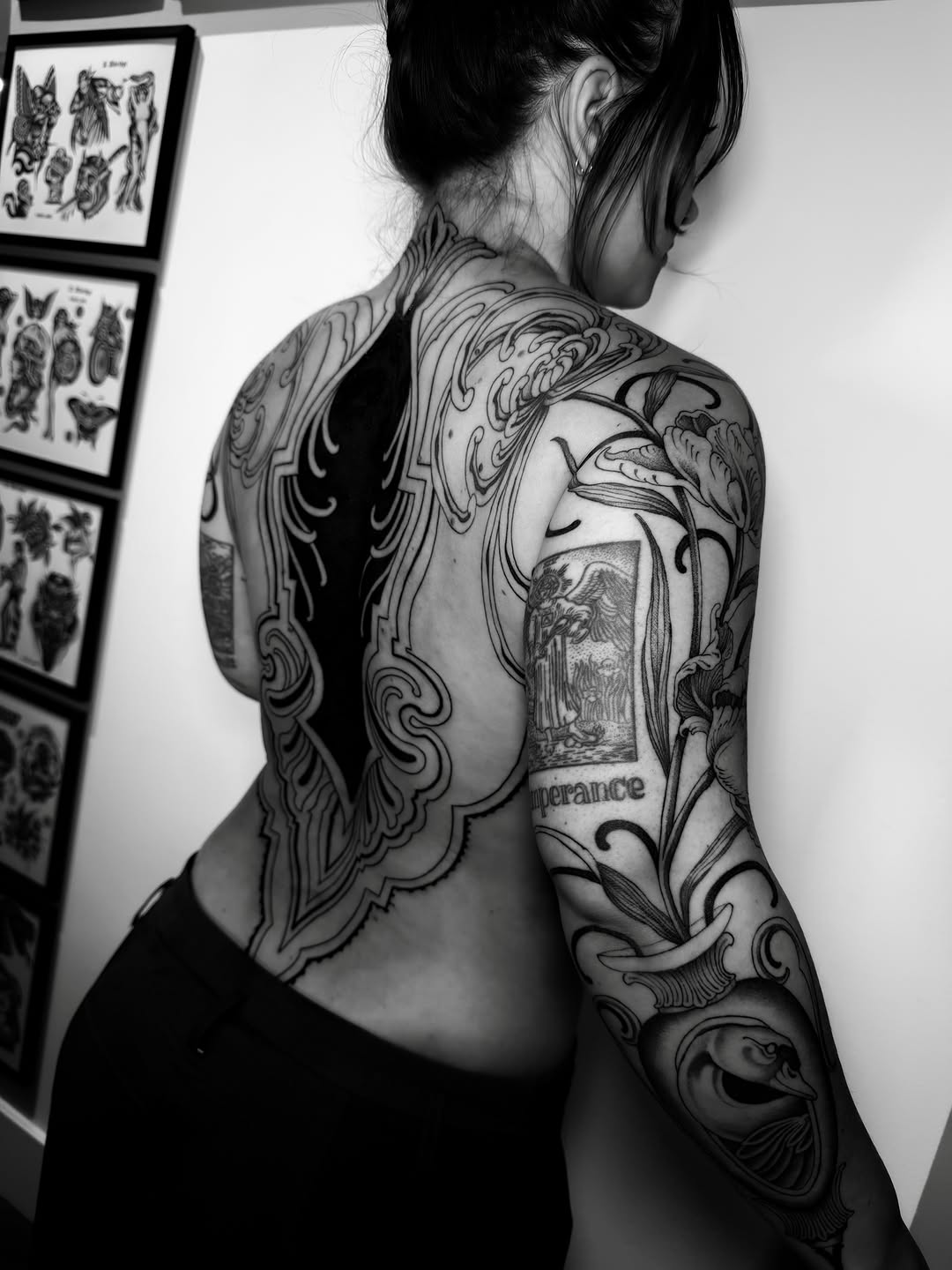 Tattoo by @tattoos_by_carrie — blackwork, black_and_grey