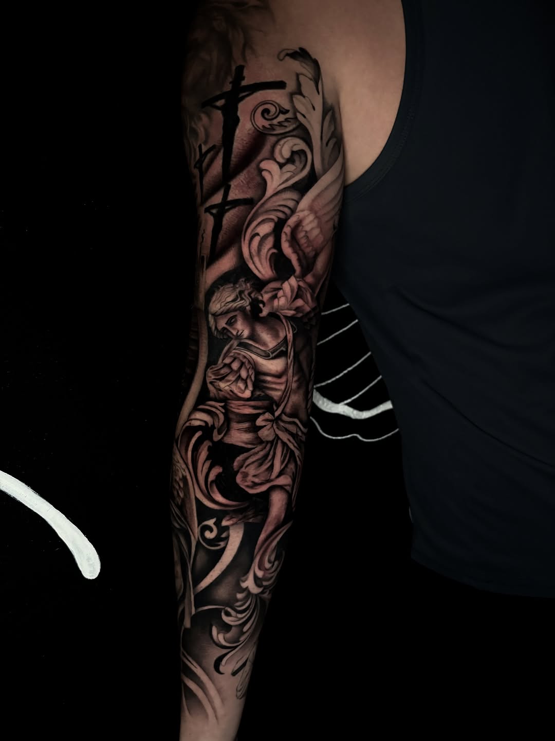 Tattoo by @taboo.tattoos_ — black_and_grey, realism