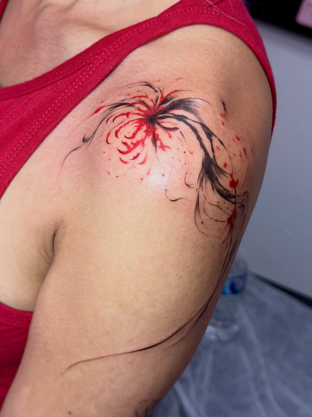 Tattoo by @baka_notgonnahurtyou — trash_polka, watercolor