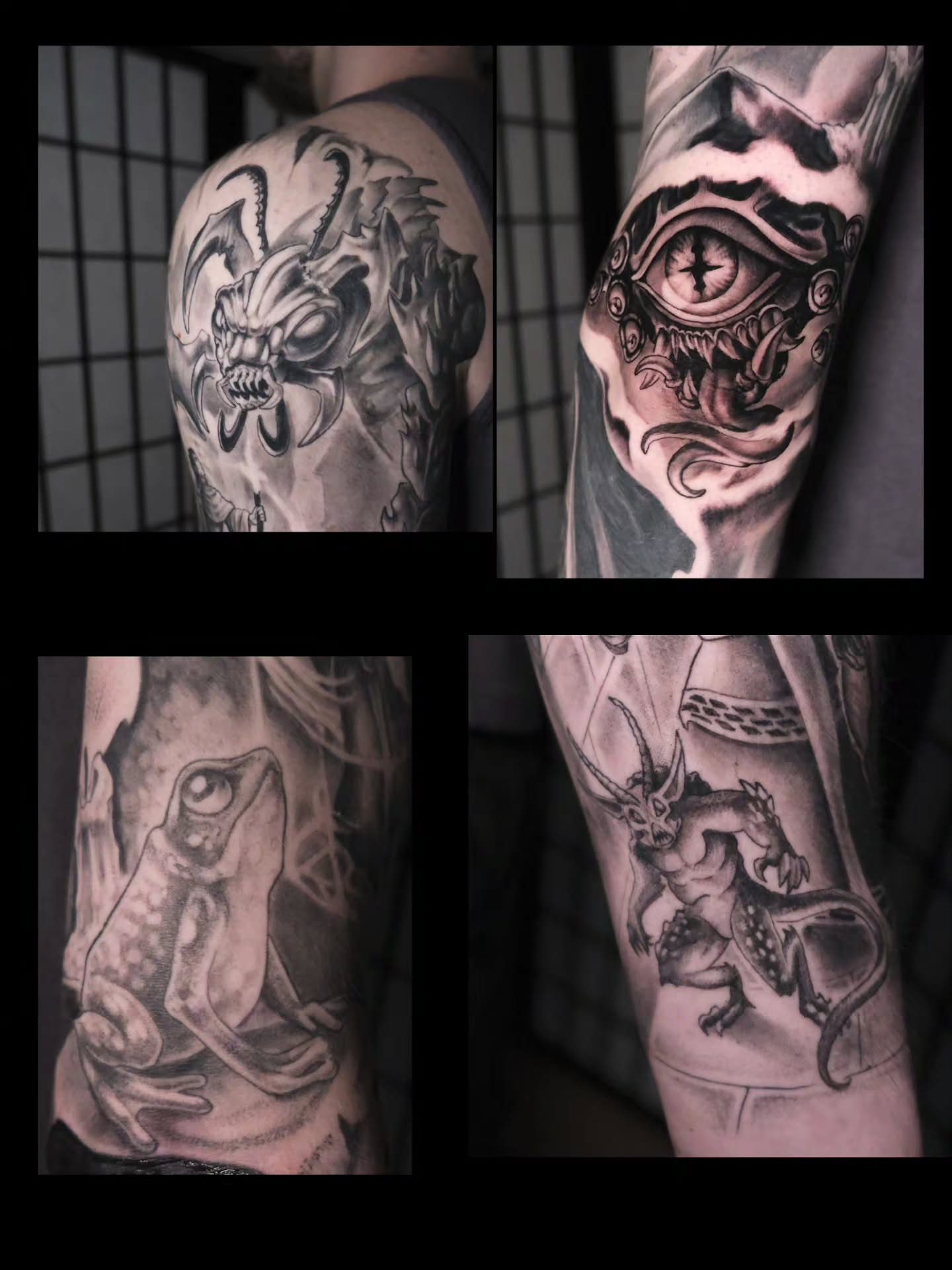 Demon dark realism tattoo on the forearm by Tash  - Seattle Tattoo Artist