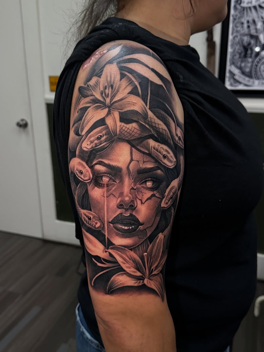 Tattoo by @tattoosbygonzo530 — realism, black_and_grey