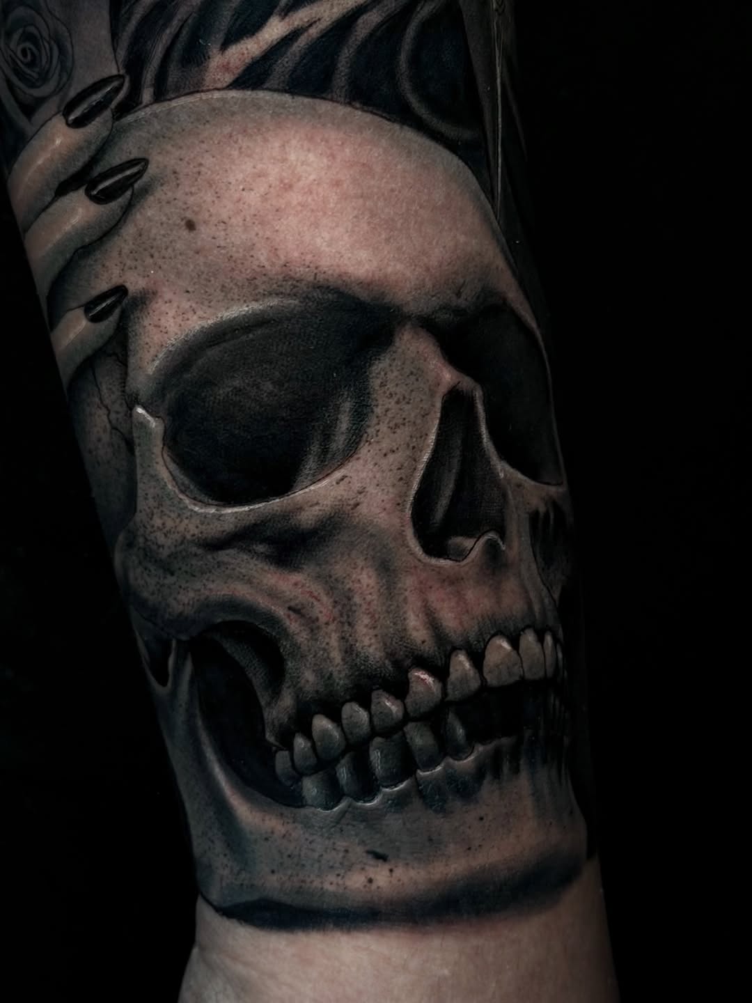 Tattoo by @screwhead_inkz — realism, black_and_grey
