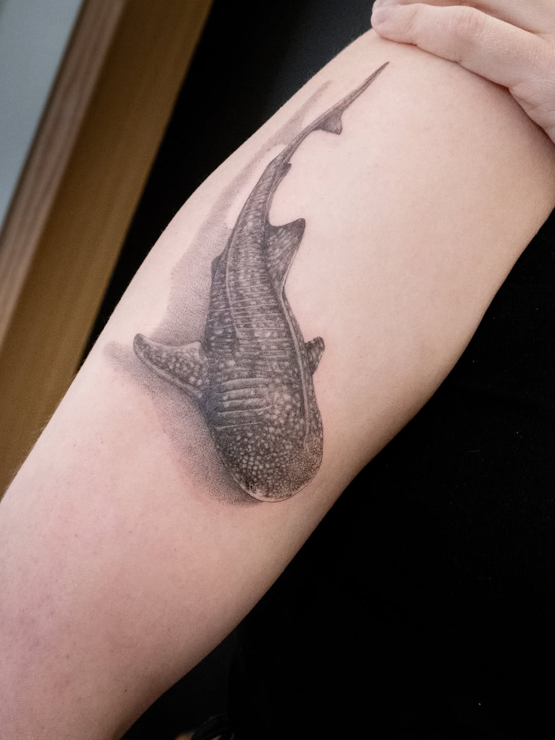 Tattoo by @junh_tattoo — realism, dotwork