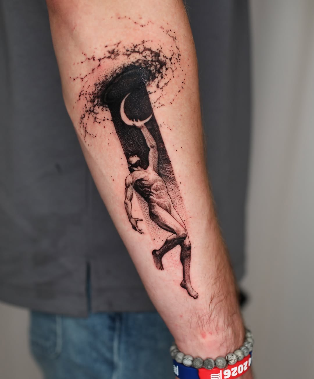 Tattoo by @strokin_dark — dotwork