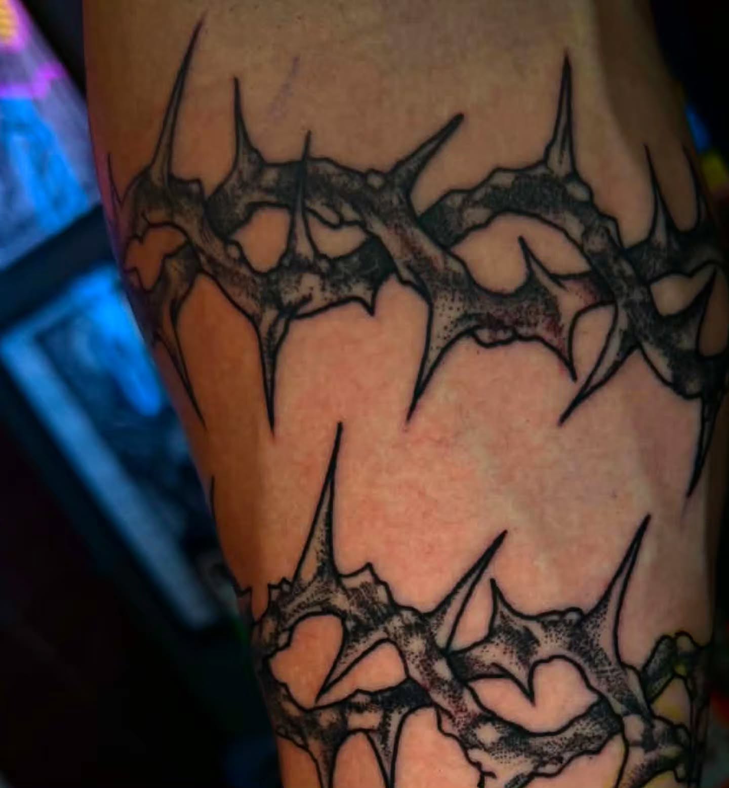 Tattoo by @olivergraves9 — dotwork