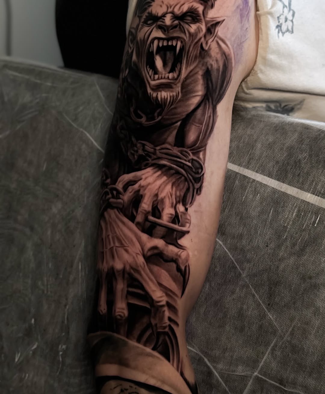 Tattoo by @irena.tattooing — black_and_grey, realism