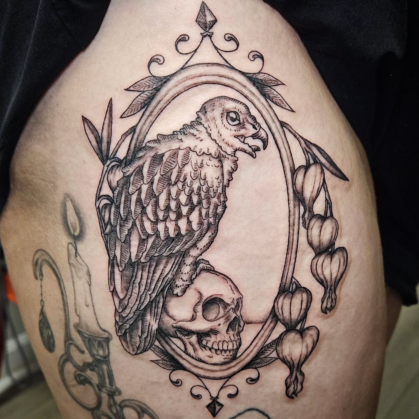 Tattoo by @inkkculturetattoollc — black_and_grey, realism