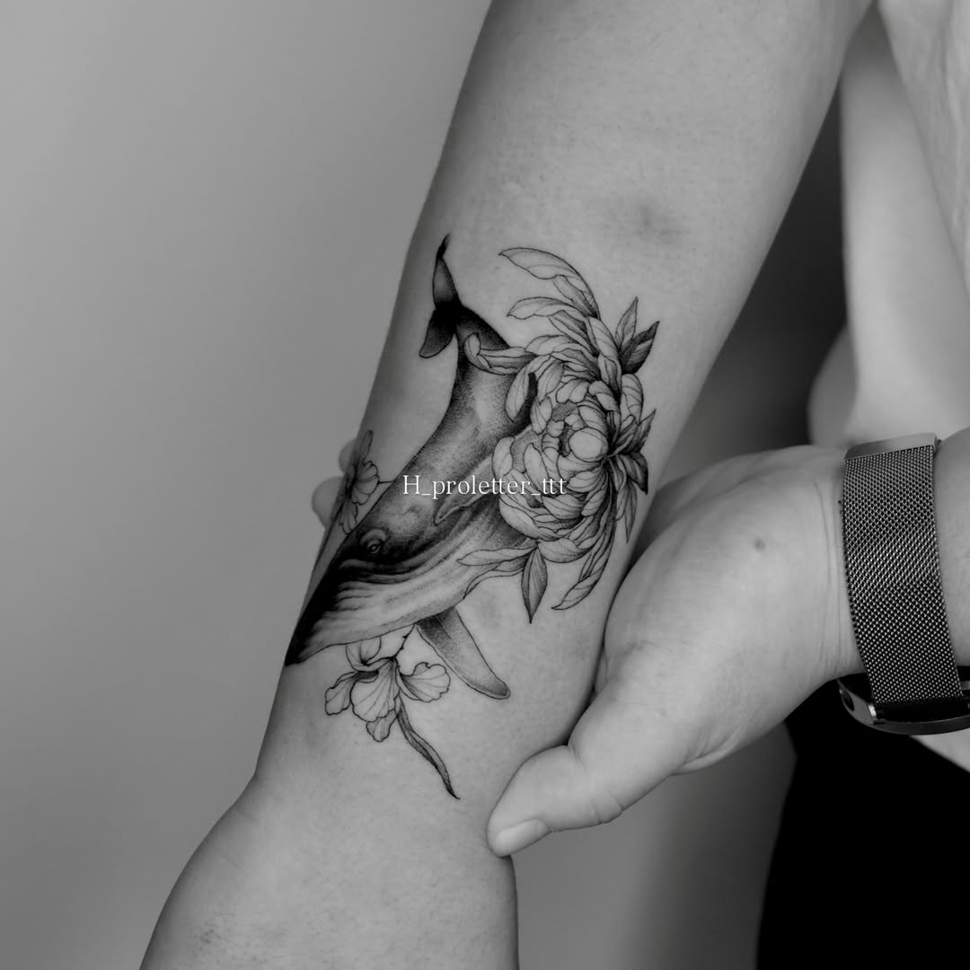 Tattoo by @h_proletter_ttt — black_and_grey, realism