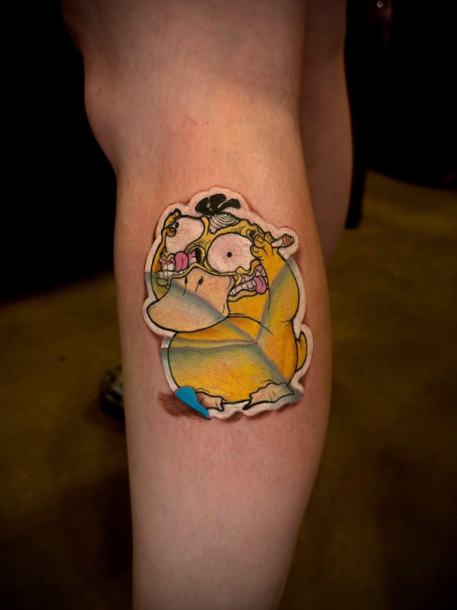 Pig American traditional tattoo on the forearm by Matt cheek