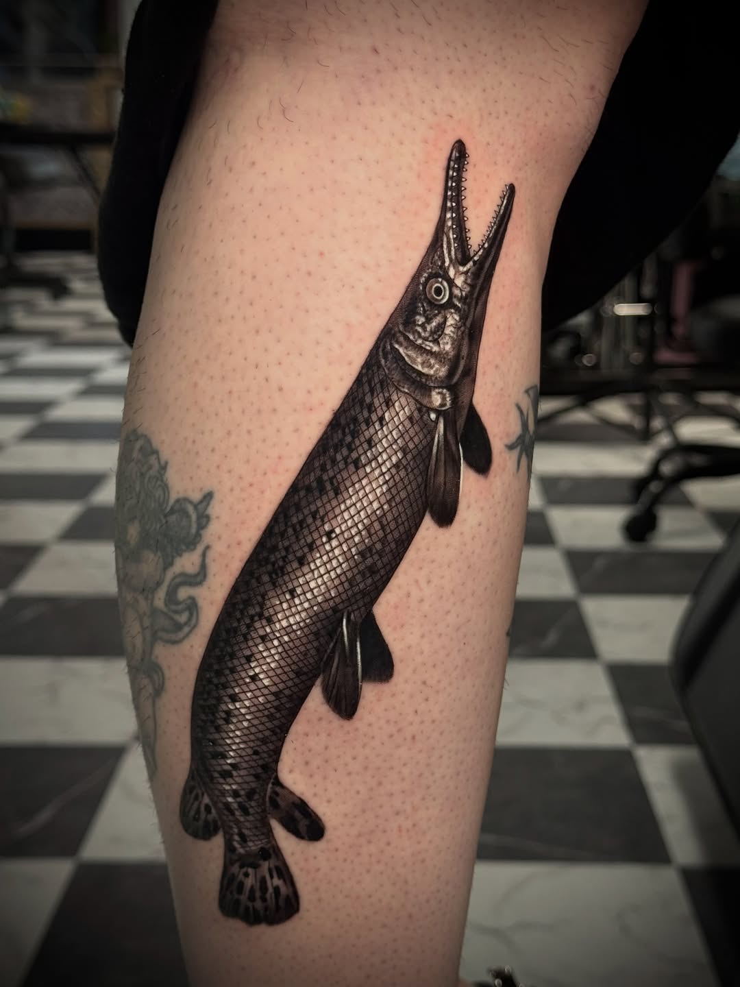 Tattoo by @chino_inks — realism, black_and_grey