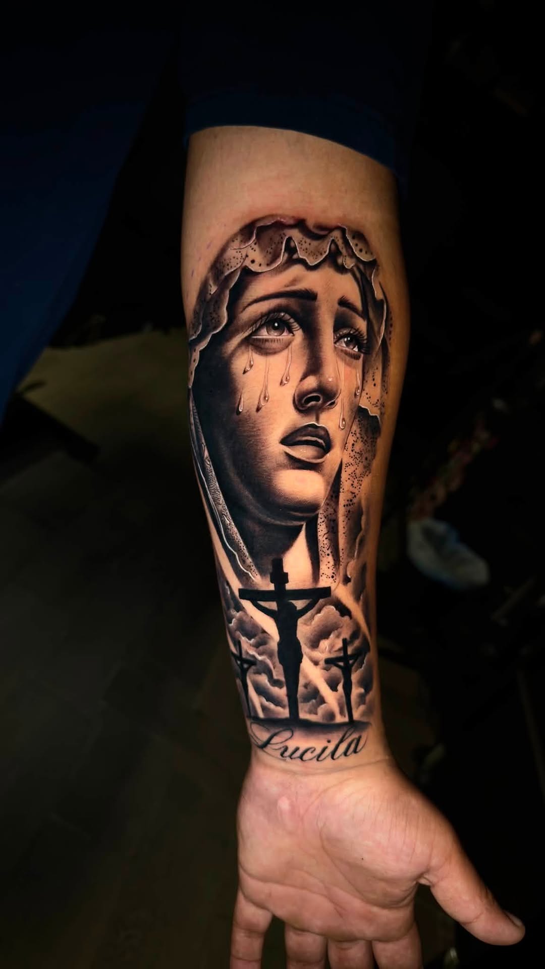 Tattoo by @juanon_tattoos — realism, black_and_grey