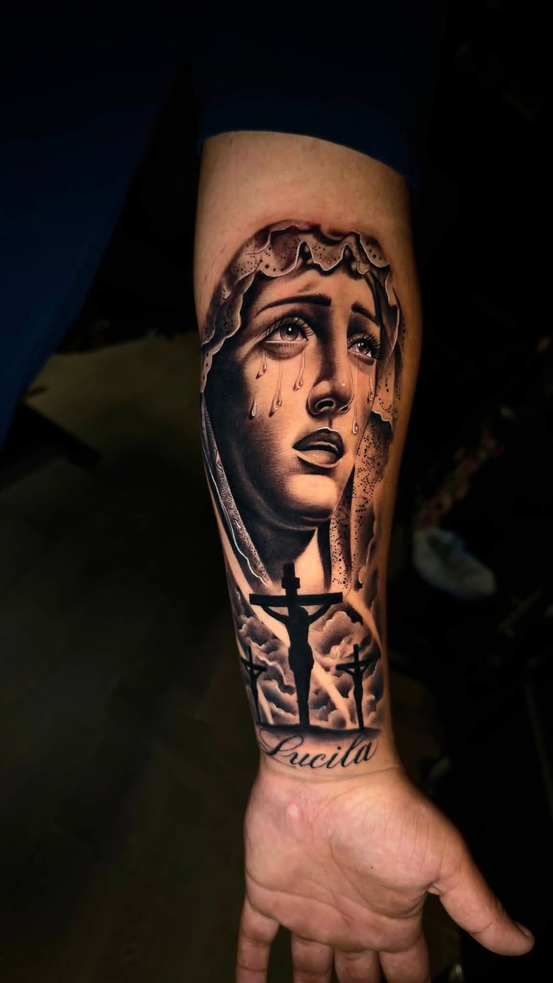 Tattoo by @juanon_tattoos — realism, black_and_grey