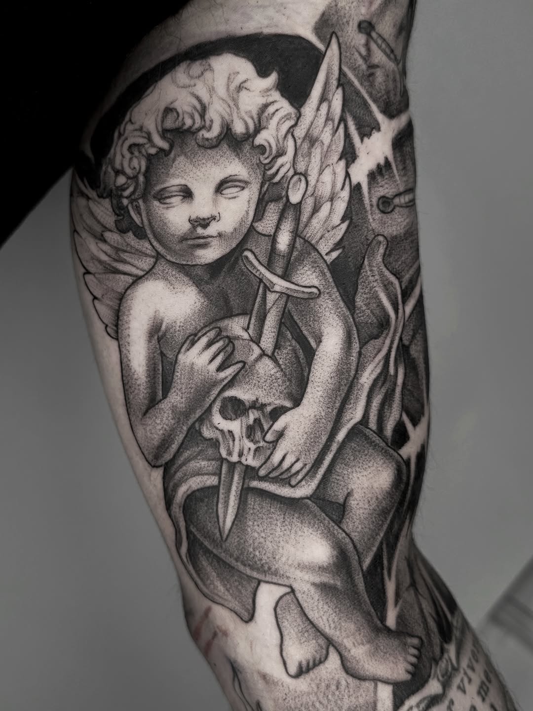 Tattoo by @panyvinoo — dotwork, dark_realism