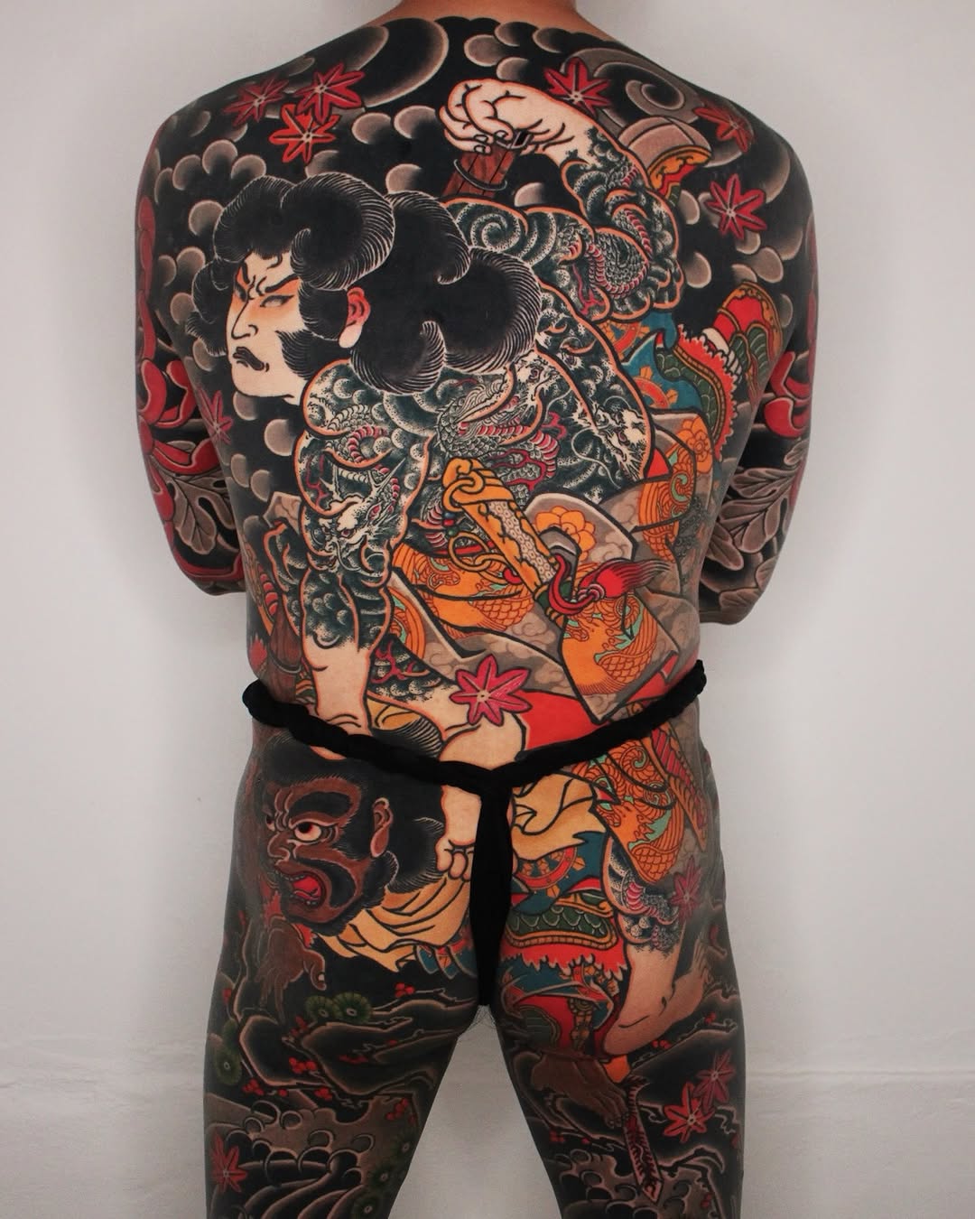 Tattoo by @hongdo_oriental — japanese_irezumi, black_and_grey