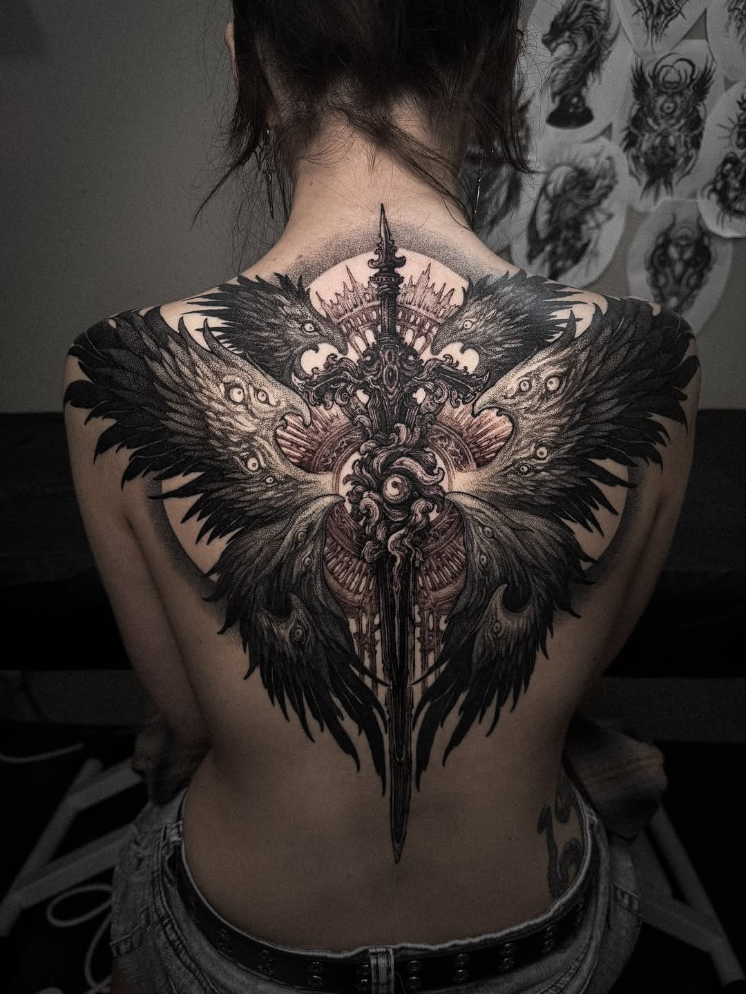 Tattoo by @rokyeom_ β black_and_grey, dark_realism