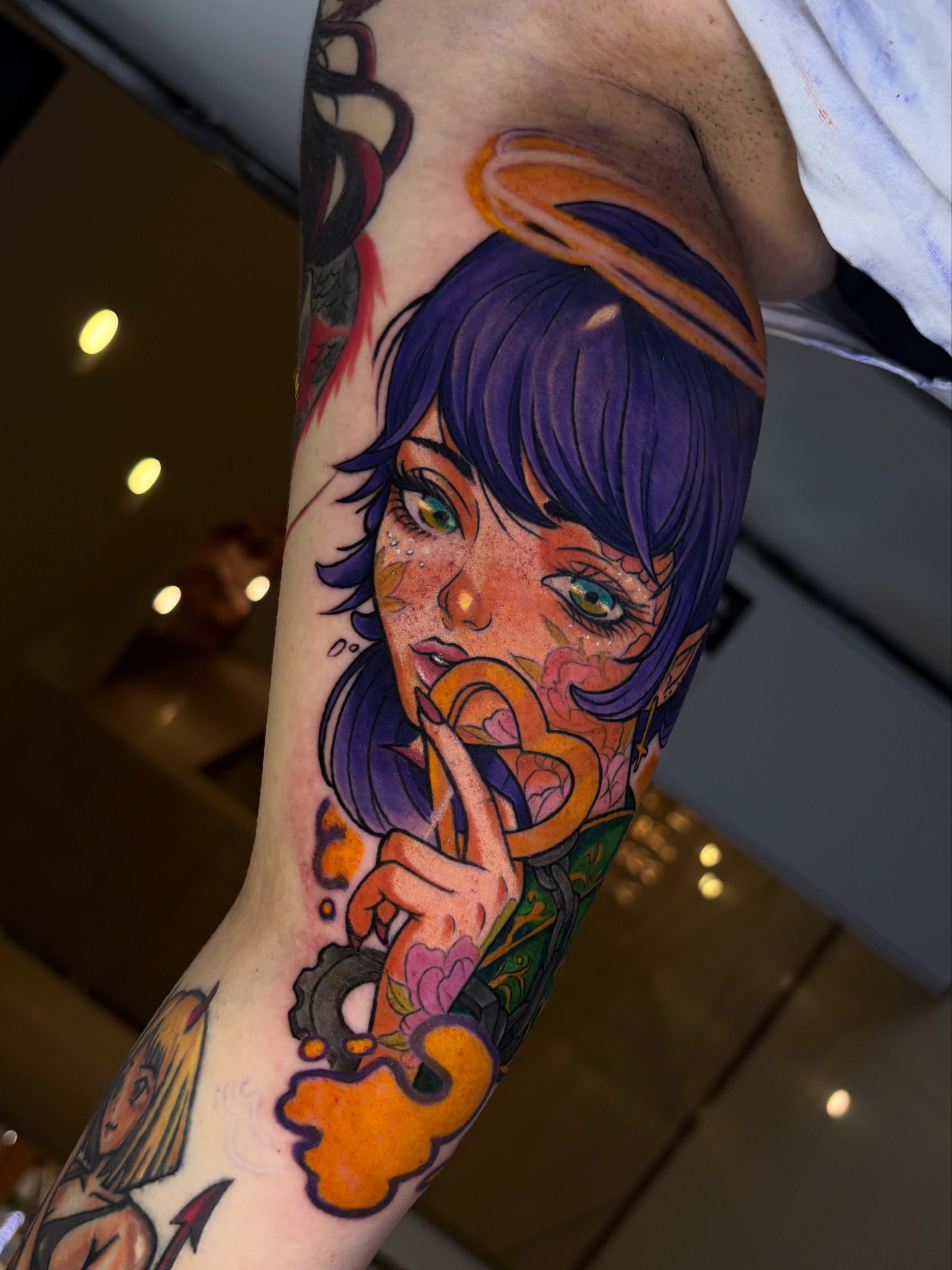 Tattoo by @tovarbeink — dotwork, realism