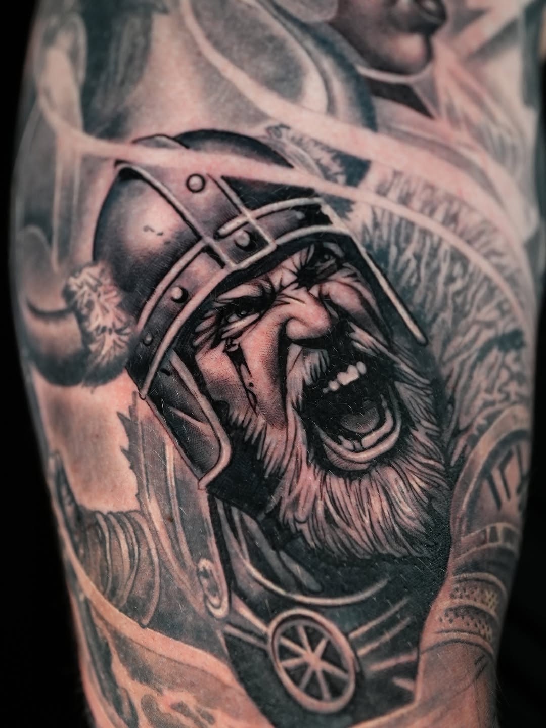 Tattoo by @jakeingersoll_sdt — realism, black_and_grey