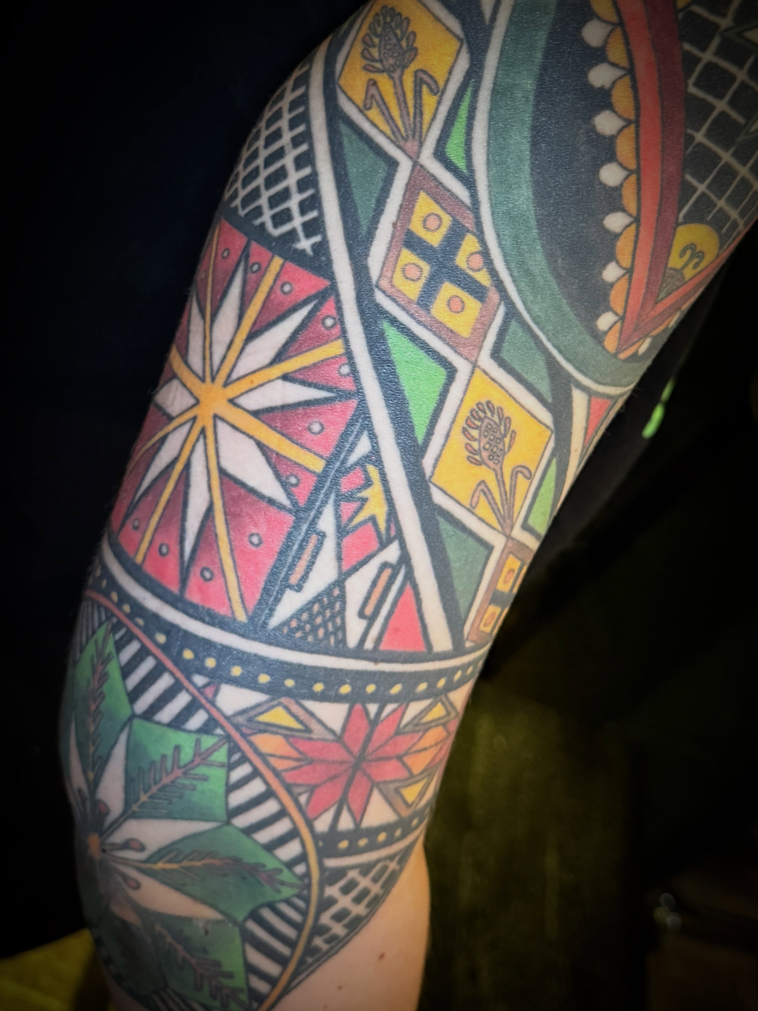 Tattoo by @back_alley_emily — geometric