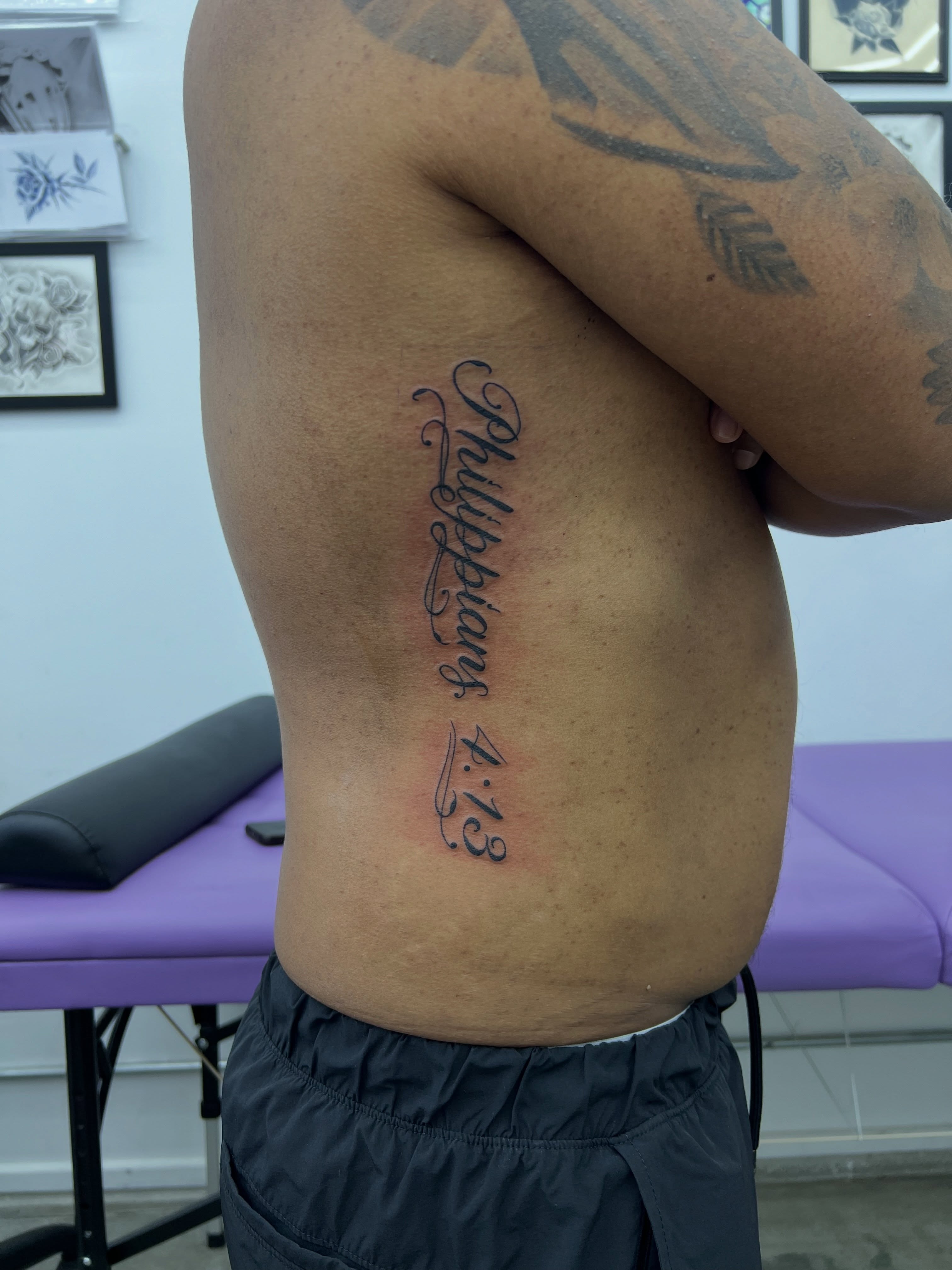 Tattoo by @tattoosbynatewebb โ lettering_script