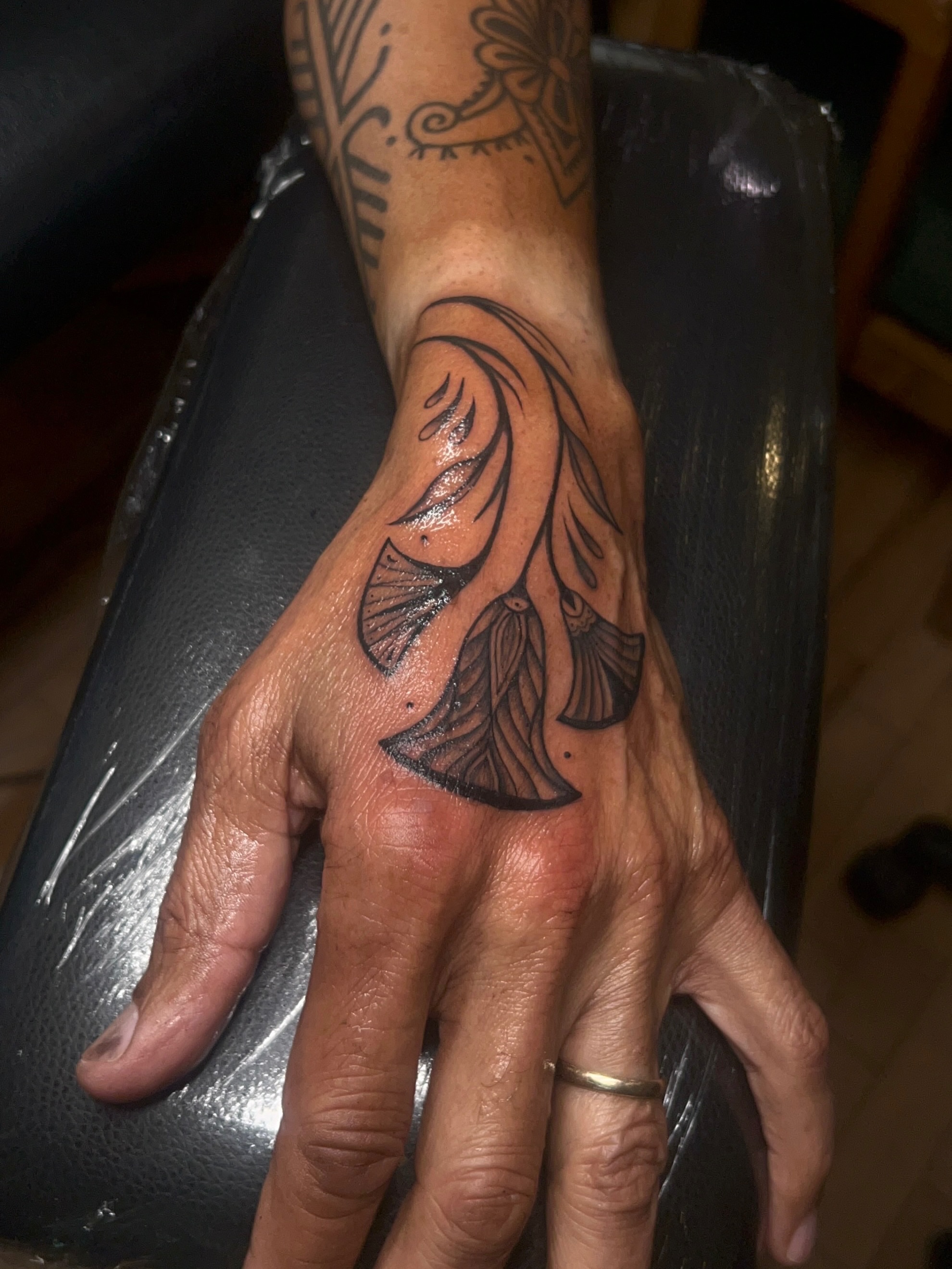 Tattoo by @pokedbyclo — black_and_grey