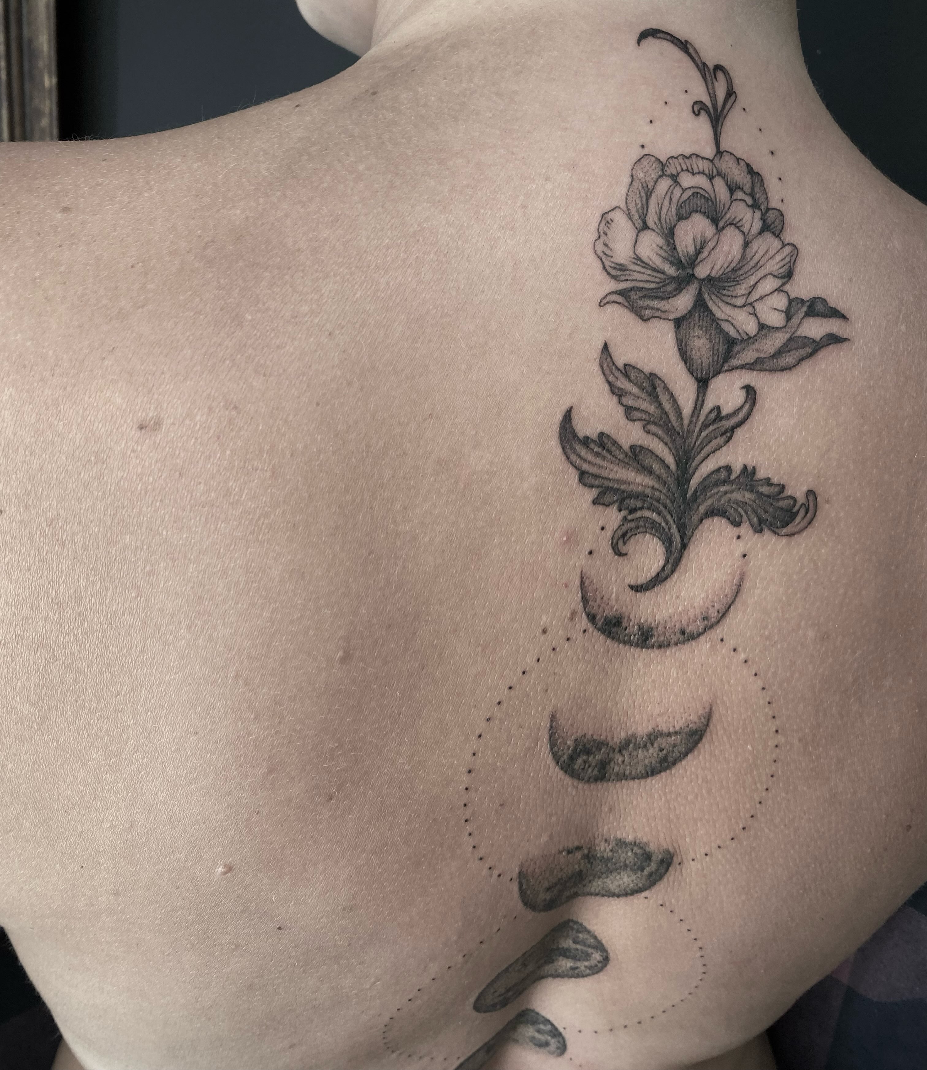 Tattoo by @ambrosia.tattoos — dotwork, black_and_grey