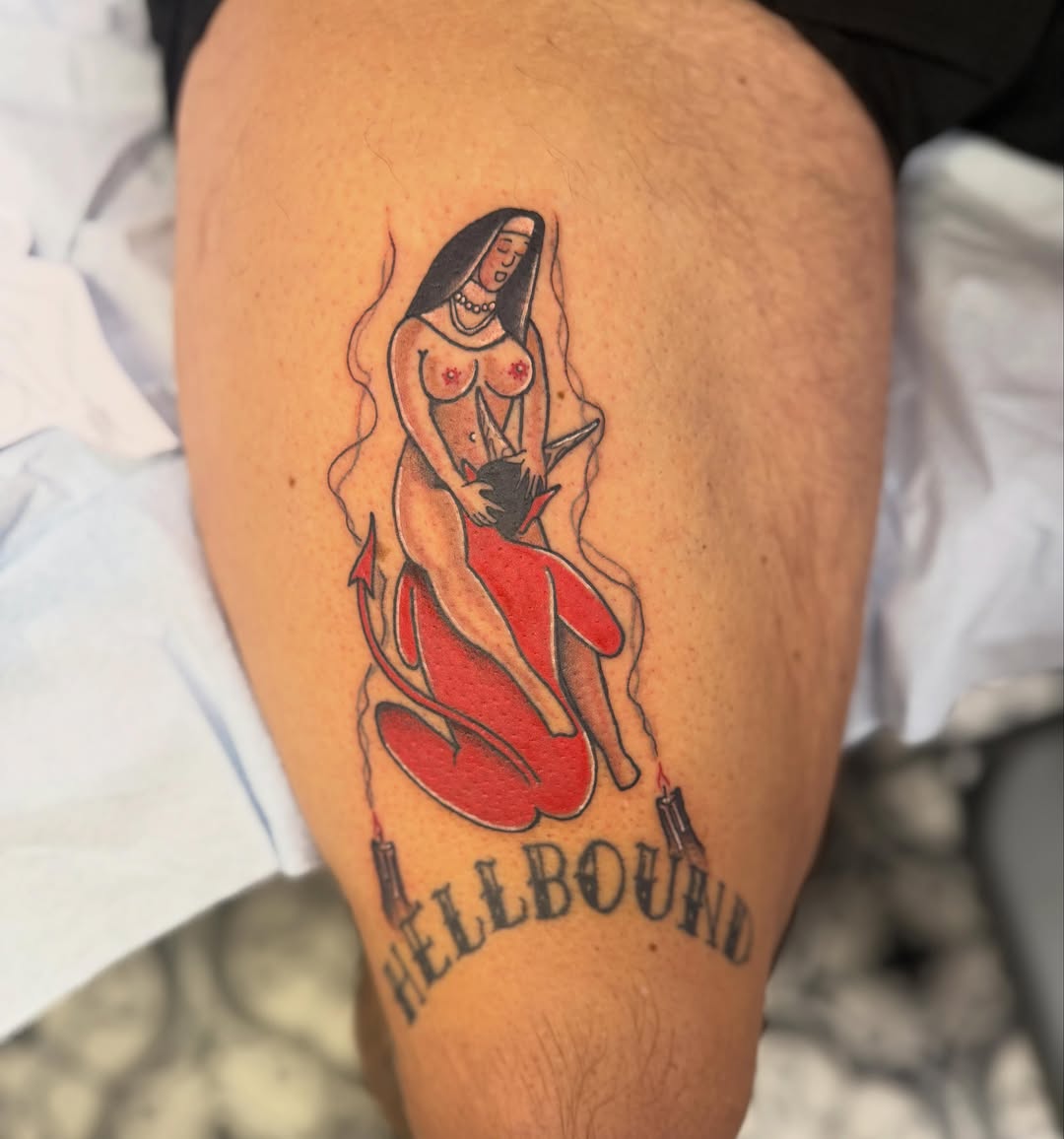 Tattoo by @_crybaby.tattoos — neo_traditional