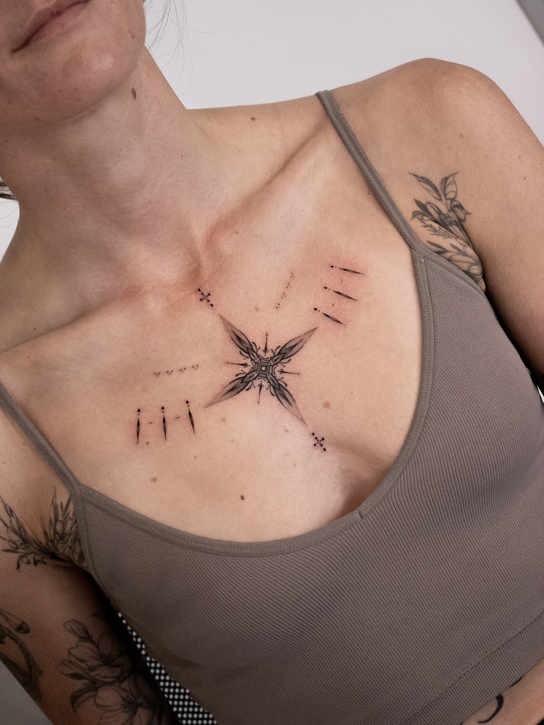 Tattoo by @sil_ornament — fine_line, dotwork