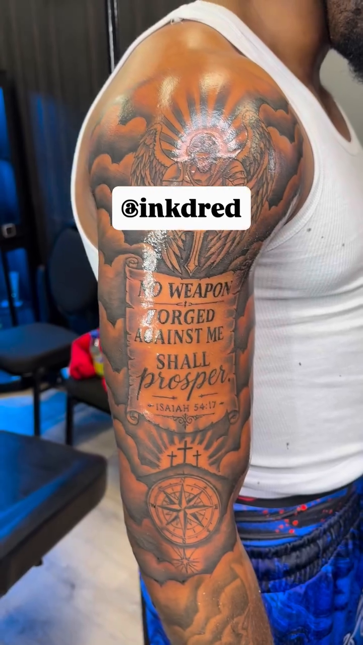 Tattoo by @inkdred β black_and_grey, realism