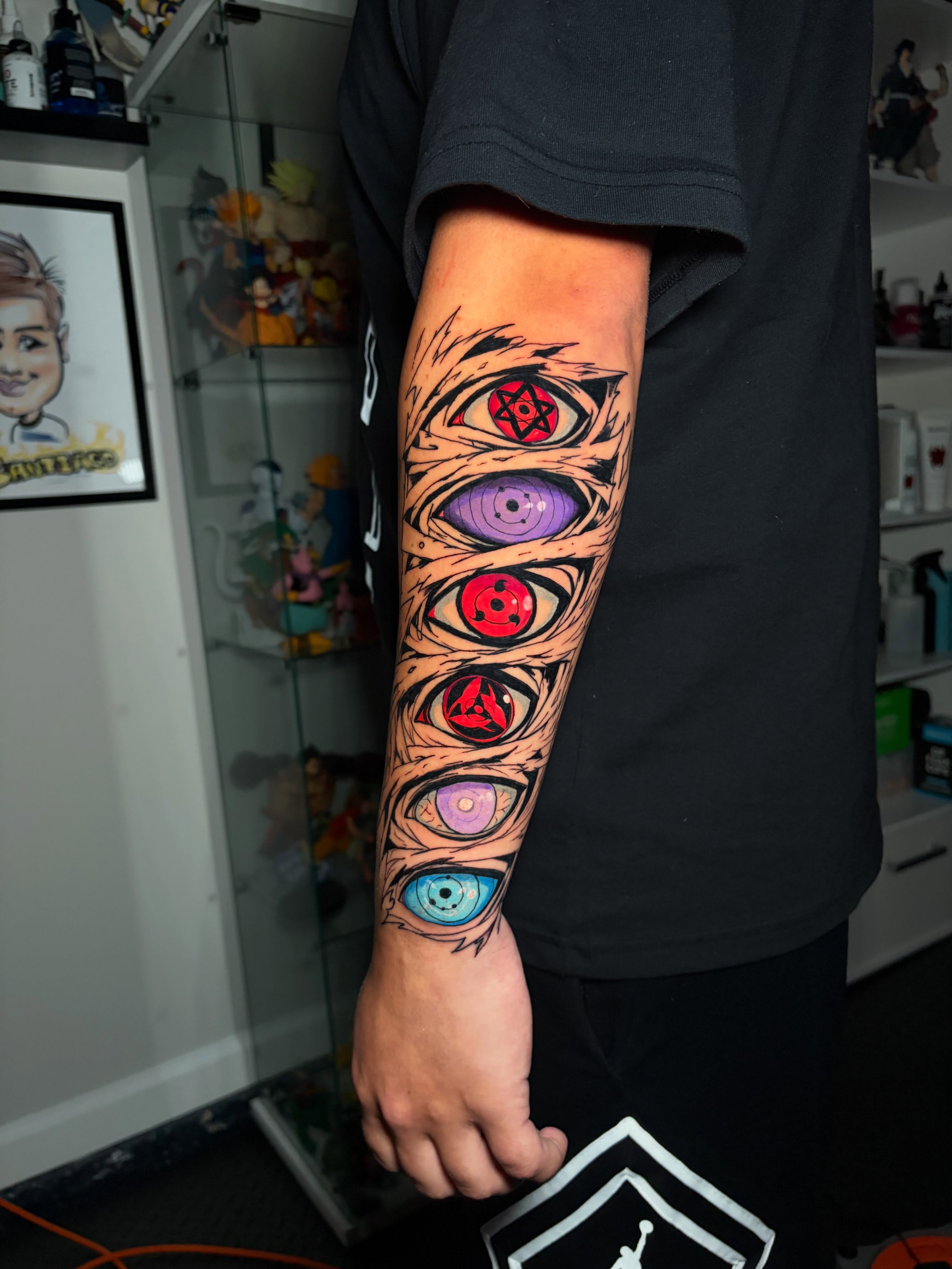 Tattoo by @dublink__ — dotwork, anime
