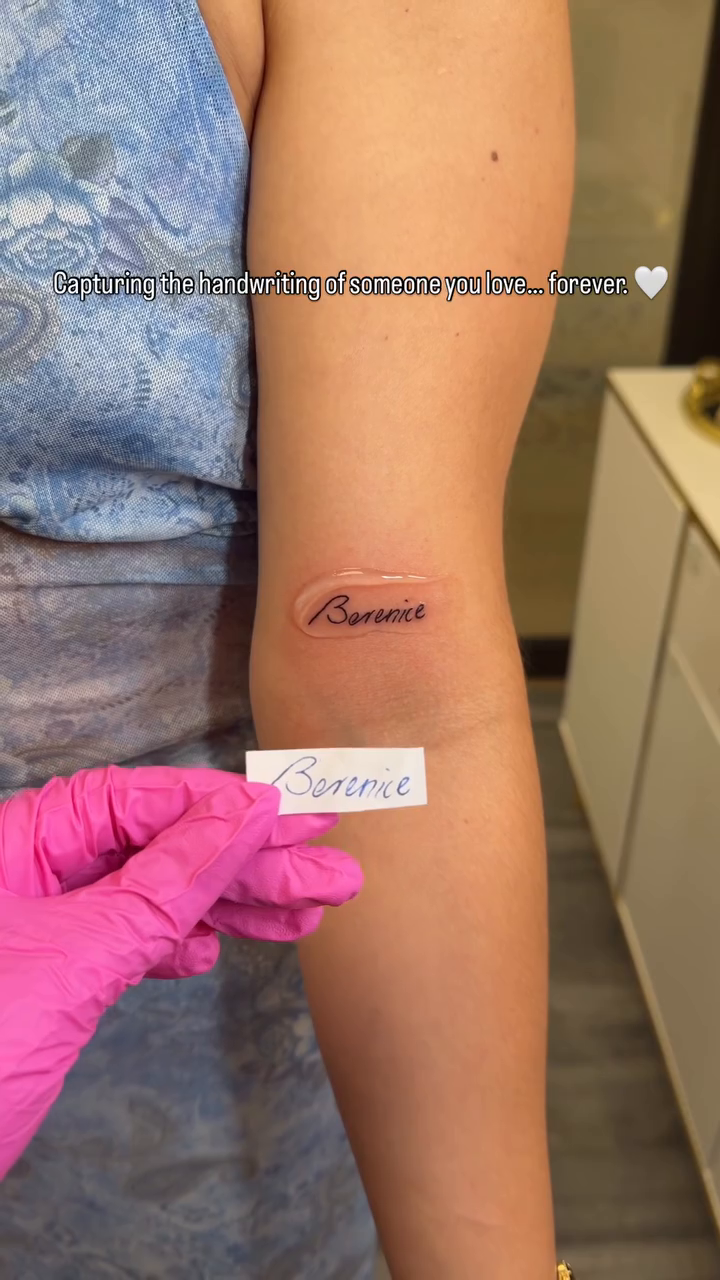 Tattoo by @flawlesssymmetry — lettering_script, fine_line