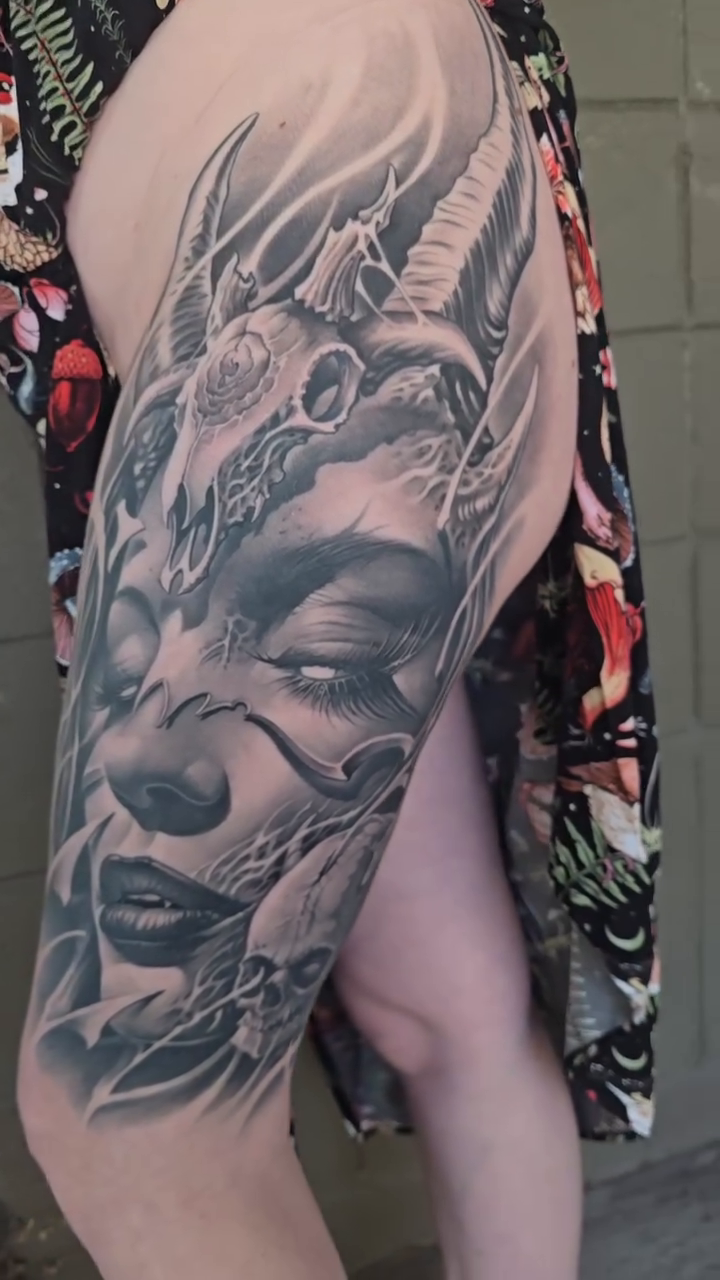 Tattoo by @gagecheesmantattoos — black_and_grey, realism
