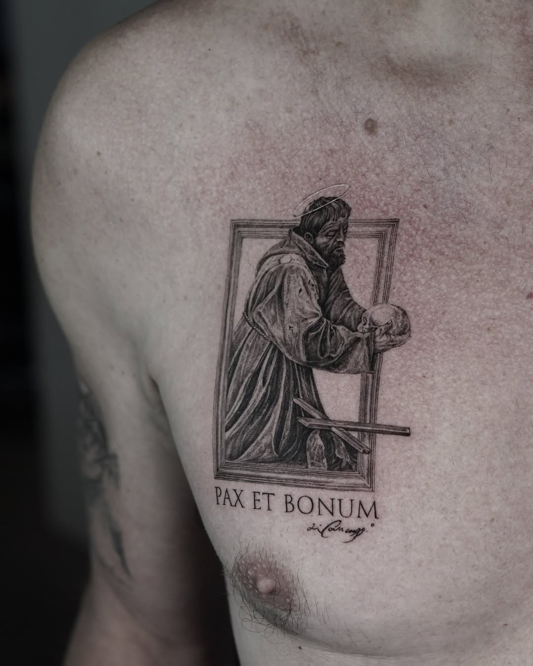 Tattoo by @the_devlintattoos — realism, lettering_script