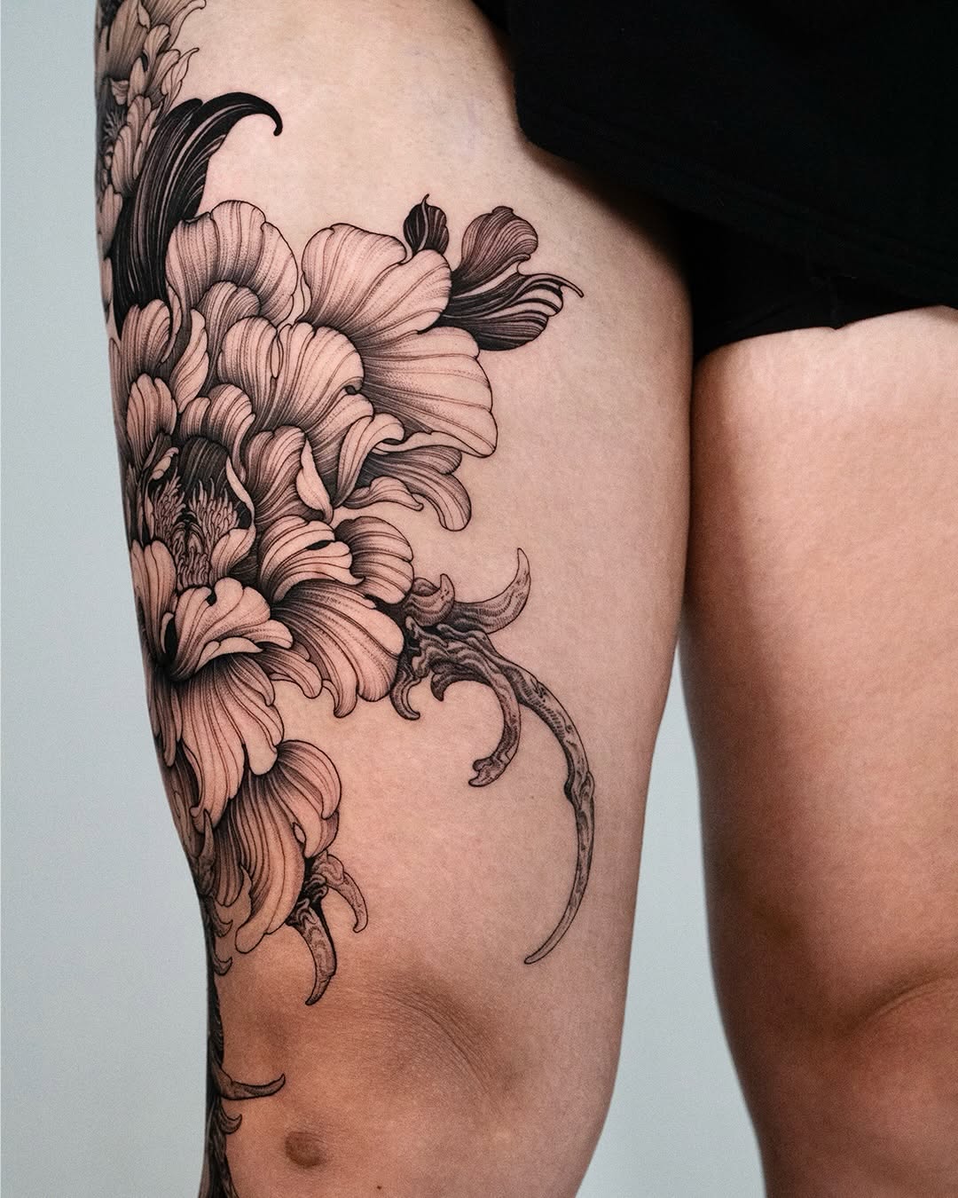 Tattoo by @siio_ink — black_and_grey, realism