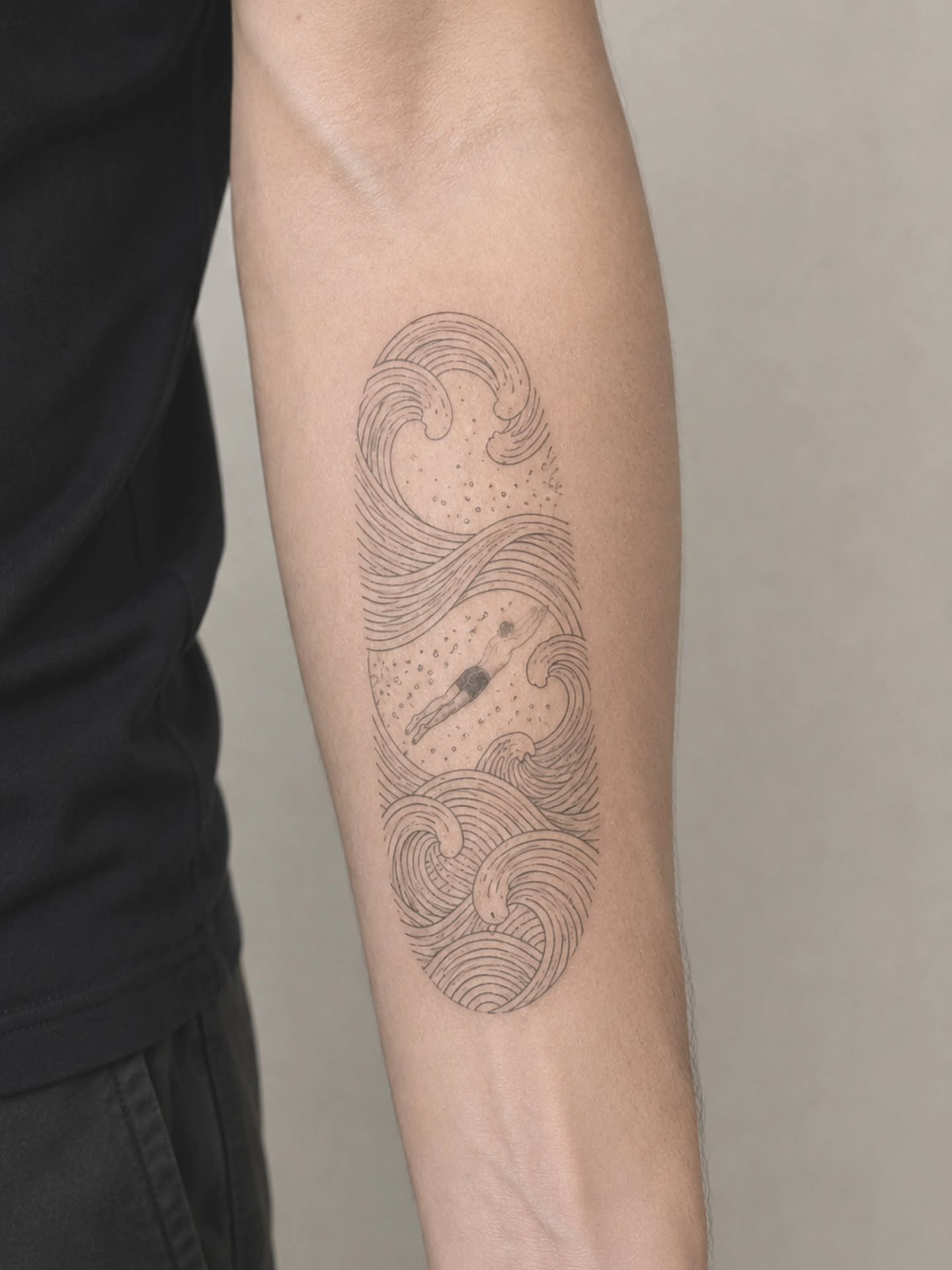 Tattoo by @tattooist.craneveil — dotwork, minimalist