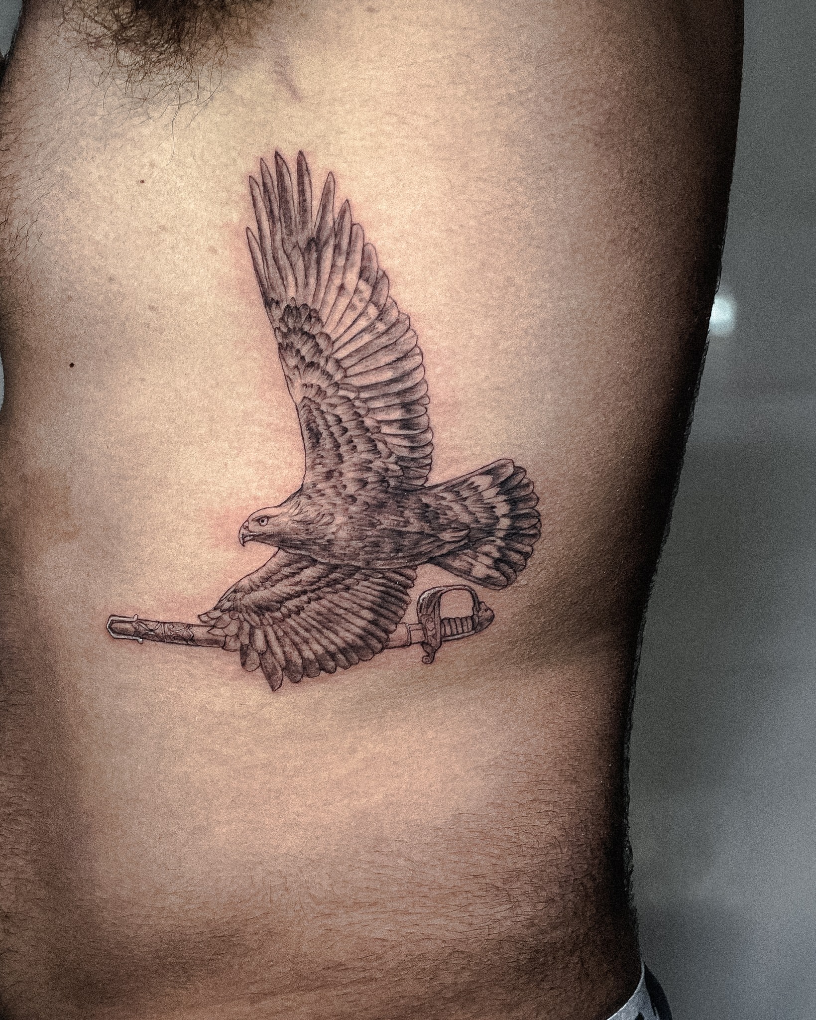 Tattoo by @inshvvn — black_and_grey