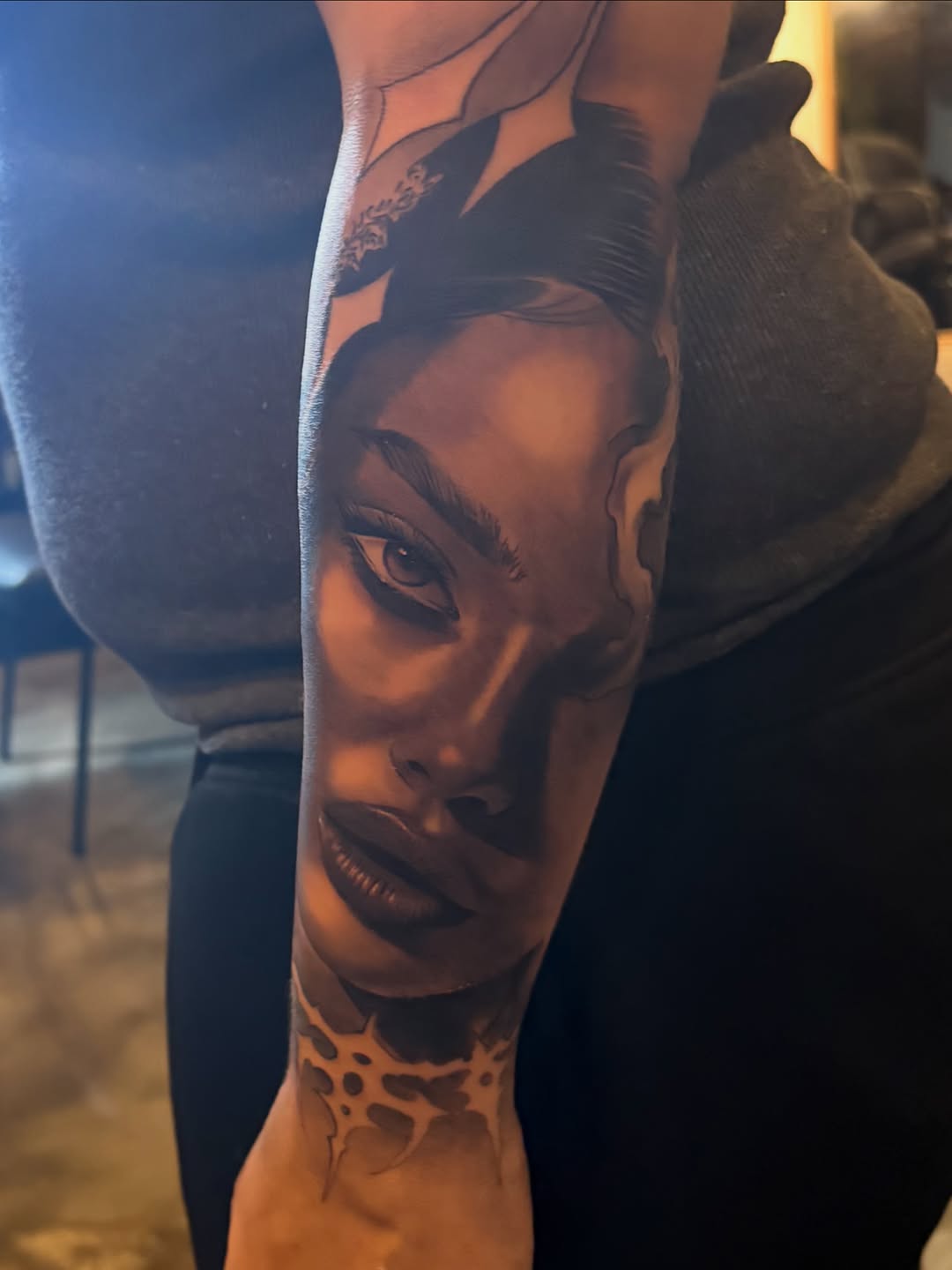 Tattoo by @lmgtattoos — realism, black_and_grey