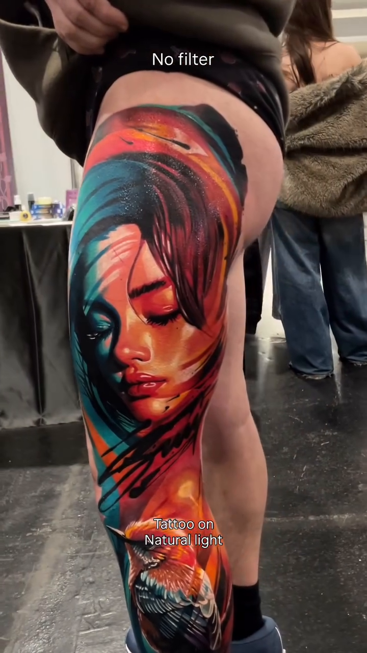 Tattoo by @vono.tattooer — realism, trash_polka