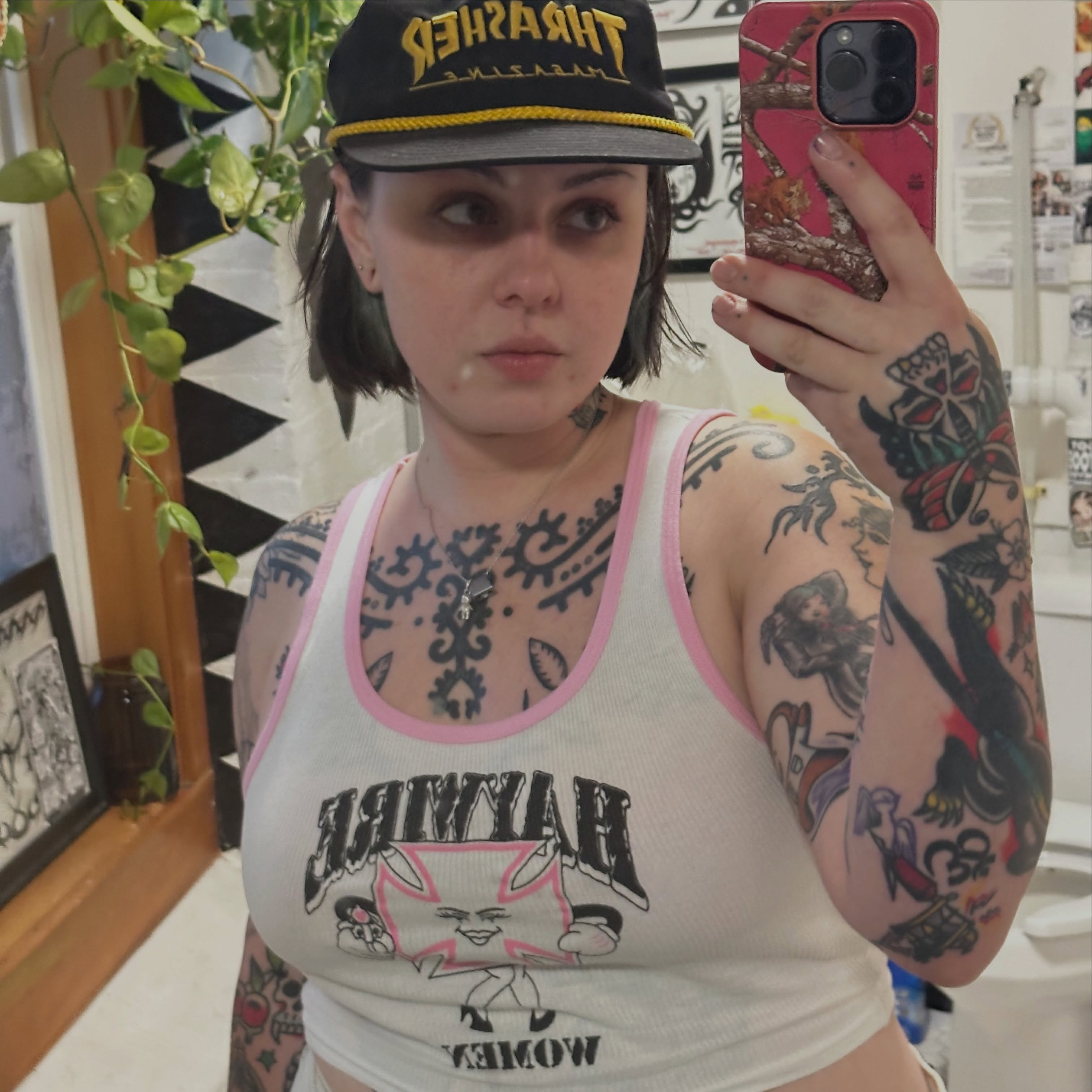 Geometric geometric tattoo on the chest by Providence Tattooer
