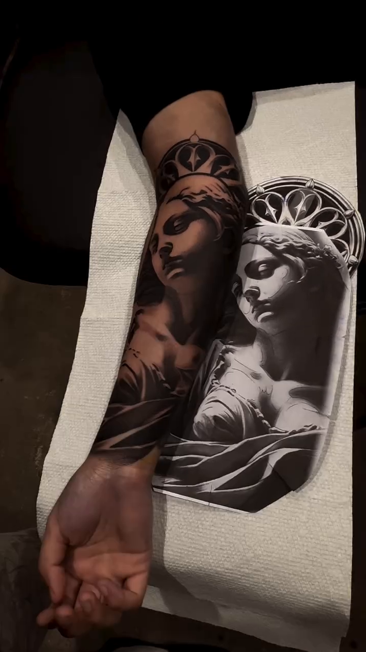 Tattoo by @xaviersalinastats β realism, black_and_grey