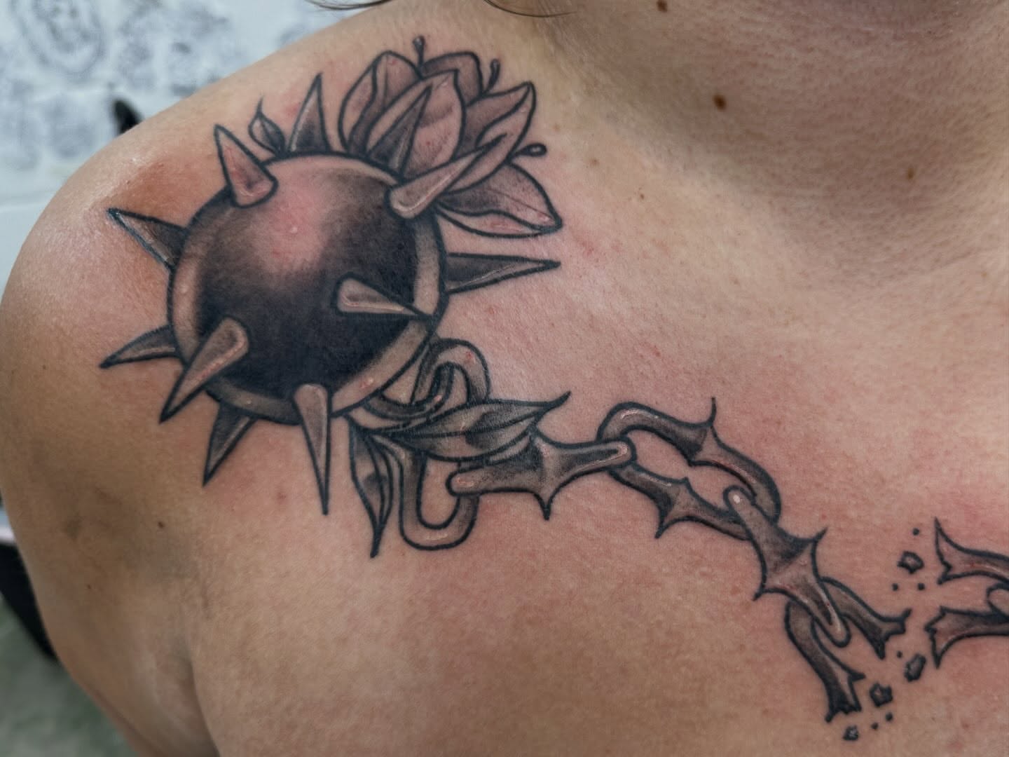 Tattoo by @ugh_mychaela โ black_and_grey, geometric