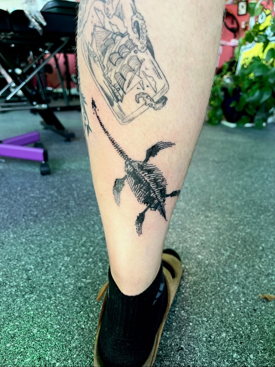 Tattoo by @inkedcherub — blackwork