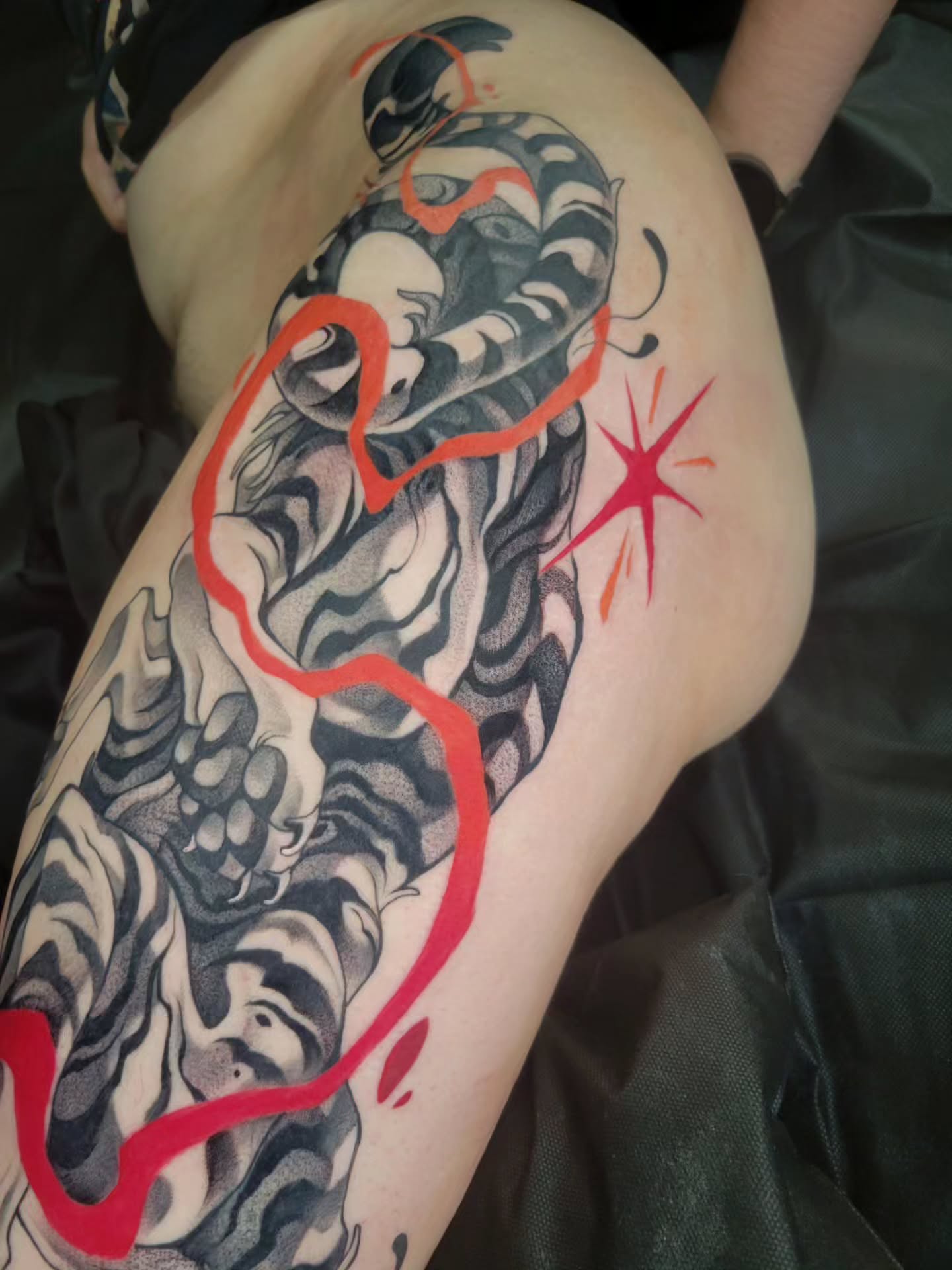 Tattoo by @jaystor.ink — black_and_grey