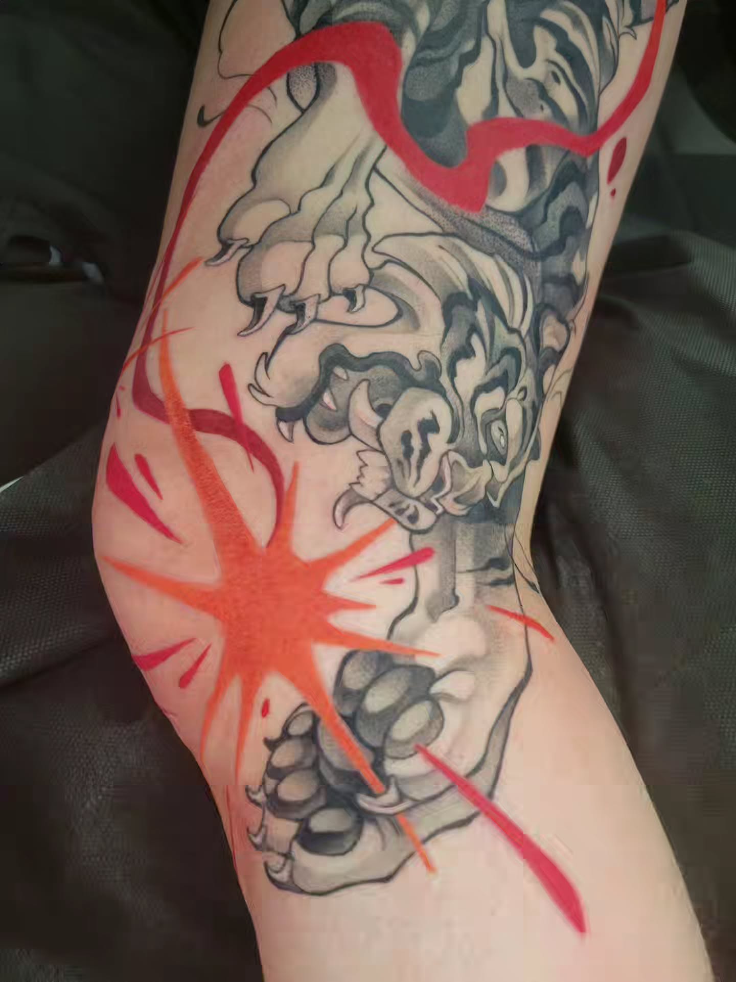 Tattoo by @jaystor.ink — american_traditional, dotwork