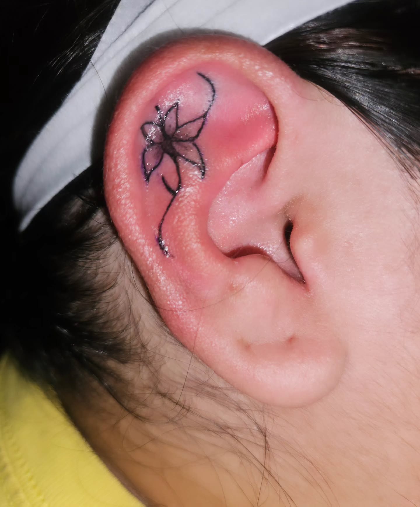 Bow and arrow fine line tattoo by Mischief π€