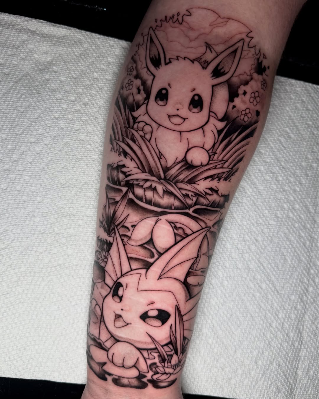 Tattoo by @fakkubunny — black_and_grey, realism